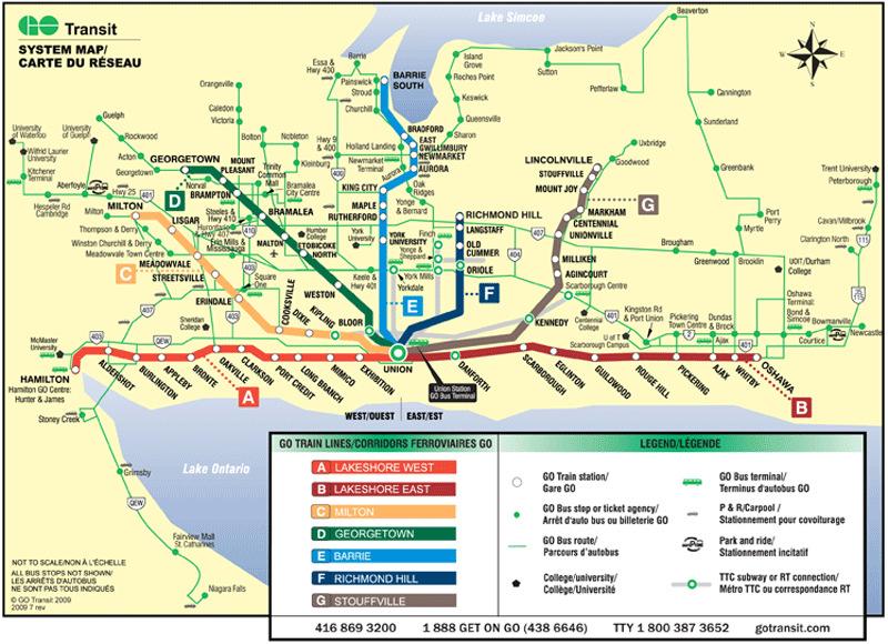 Figure 4-2: Go Transit System Map (Not to Scale) 81 City of Kawartha Lakes 88 As shown in Figure 4-2, GO Transit does not currently provide bus or train service to the City of Kawartha Lakes.