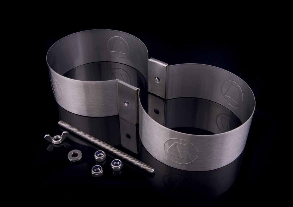 BANDS APEKS TWIN CYLINDER BANDS > > Designed to complement the Apeks twin manifold and available in 3 different sizes. > > Constructed from EN 1.4404 stainless steel.