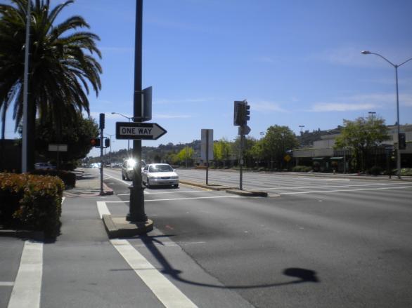 along El Camino Real. During the audit it was noted that pedestrians had trouble clearing the El Camino Real crossings during the allocated signal timing.