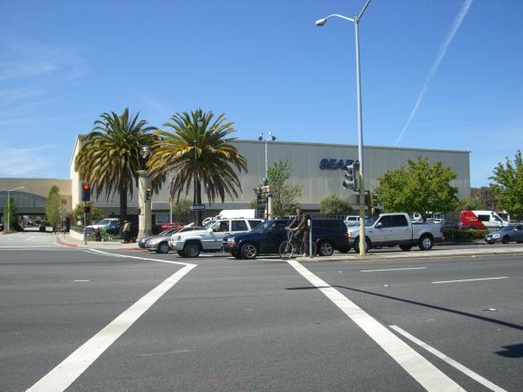 The Hillsdale Shopping Center is located on the west side of El Camino Real.