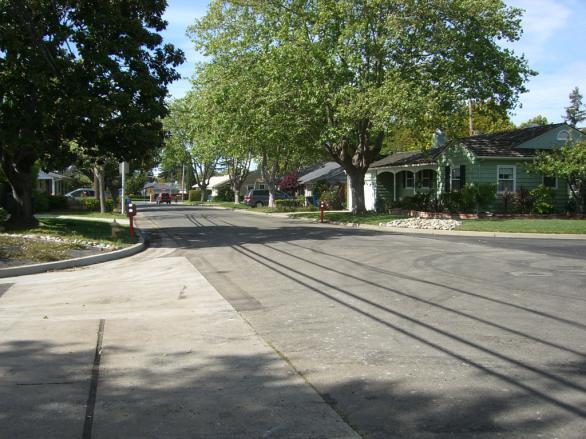 Adding sidewalks to Hacienda Street would improve pedestrian safety, but several obstacles exist to their installation.