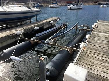 Windycrest Classifieds Hydrohoist For Sale 6,000 lb Hydrohoist installed on D-Dock. Have spare parts and the caps to plug the exit air holes in pontoons.