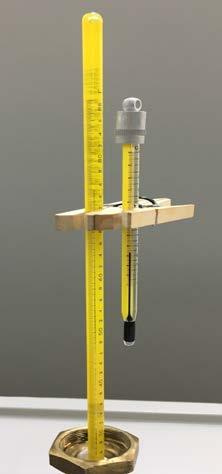 The value t requires a measurement of the ambient air temperature immediately around the emergent liquid column.