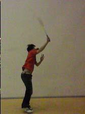 6 A Research on Visual Analysis of Badminton for Skill Learning Figure 10. We make a film of shot swing in expert N experiment 1. Figure 14. We make a film of shot swing in beginner S experiment 1.