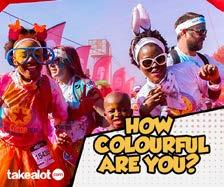FinISH FESTIVAL FUN HOW COLOURFUL ARE YOU? Don t miss the Takealot.com Colour Camouflage Wall to stand the chance of winning a R500 Takealot.com shopping voucher!
