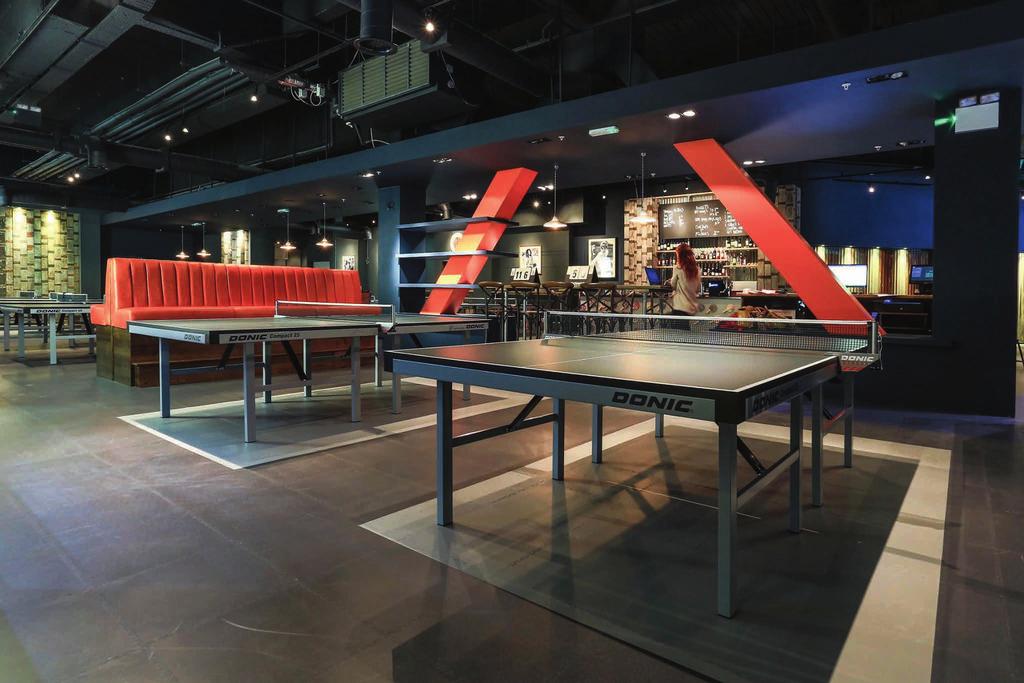 AREA EXCLUSIVE HIRE 5OO PRICE ON REQUEST Use of both bars & all games equipment. GAMES HALL 3OO from 4500 Private bar. 9 ping pong tables. 4 screens. DOWN THE LINE 1OO from 1600 3 ping pong tables.