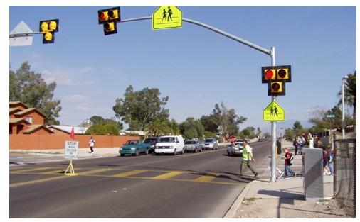 HAWK (High intensity Activated crosswalk) Beacon The HAWK beacon is a crossing signal used at unsignalized intersections that is activated by pedestrians and stops traffic to allow for safe