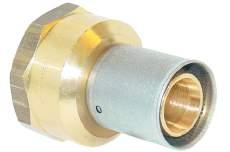 Radiant and hydronic piping systems MLC press fitting brass male threaded adapters MLC press fitting brass male NPT threaded adapters connect MLC tubing to male NPT threads.