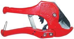 Tube handling Tube cutters Tube cutters Metal tube cutters cut up to 1" PEX tubing. Plastic tube cutters cut up to 1" PEX or ¾" MLC tubing. E6081125 Tube Cutter (metal) for up to 1" PEX 1 $44.