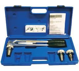 Tools and accessories ProPEX hand expander tool kits ProPEX hand (manual) expander tool kits include ½", ¾" and 1" heads, tool lubricant and a sturdy carrying case.