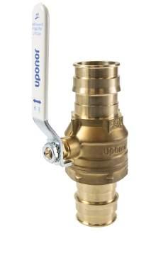 ) 25 $5.85 ProPEX LF brass ball valves ProPEX LF brass ball valves are intended as an in-line shutoff valve (with and without drain) for ½" and ¾" PEX.