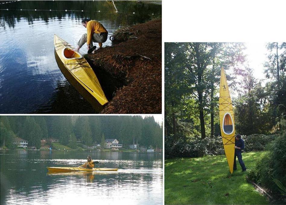 Yarra The Yarra is a small 14.5' x 24" touring kayak. It has 4 tube sections per stringer and a compact folded size.