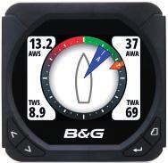 The unique bonded LCD combines zero risk of condensation with an extremely wide viewing angle and displays custom sailing data like weather trends plus Pilot, wind, speed and depth information.