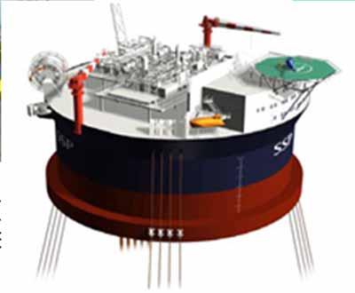 Deep draft semi-submersible FPSO (represented by