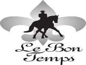 Opening Date: Wednesday, April 1, 2015 Closing Date: Monday, May 4, 2015 Entries must be RECEIVED by closing date Le Bon Temps I & II Level 2 Dressage Competitions USEF, USDF, SEDA, SWDC Recognized