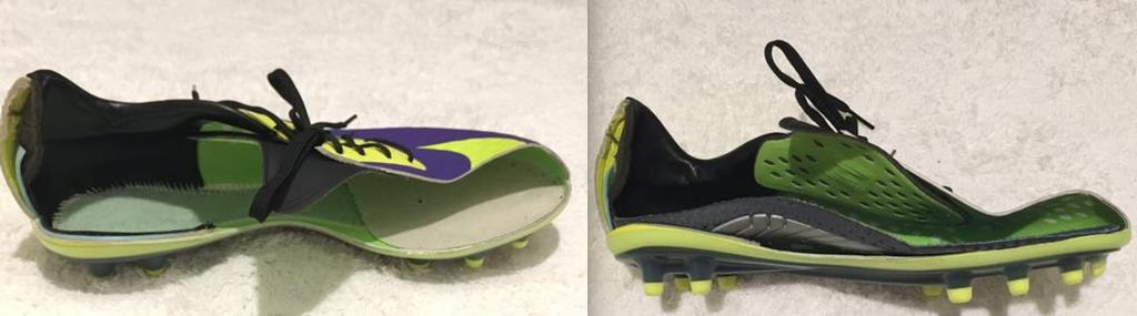 STEP 2: Show parents and players a soccer cleat from the inside. No matter how much you pay the inside is mostly very hard plastic with no arch embedded.