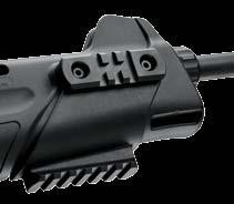 Aperture sights are military-style, adjustable for windage and elevation in the field, using a cartridge