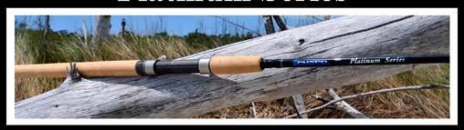 FISHING RODS PLATINUM SERIES RODS Meet the King of Inshore Rods! Designed by professional fishermen who make their living fishing.