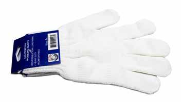 GLOVES Blue Dot PVC Gloveze Made with 70% nylon and 30% polyester blend, these comfortable and versatile gloves are coated with blue PVC dots on both sides and designed for firm grip.