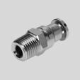 Push-in fitting CRQS Male thread with external hex M thread R thread Connection Nominal size Tubing O.D. D5 L1 L2 L3 L4 ß Weight/ D1 [mm] D2 [g] Metric thread with sealing ring M5x0.8 2 4 9.8 24.