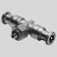 Push-in T-fitting CRQST Orientable Male thread with external hex M thread R thread Connection Nominal size Tubing O.D. D5 H1 H2 H3 H4 L1 ß Weight/ D1 [mm] D2 [g] Metric thread with sealing ring M5x0.