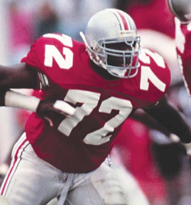 Scarlet and Gray. Redshirted as a true freshman in 1991, the 6-5, 300-pound Wilkinson, known as Big Daddy, started as a sophomore in 1992 and won all-big Ten honors.