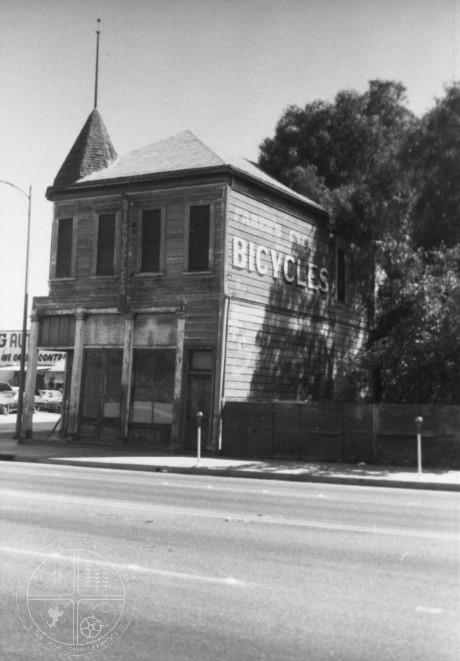 [28] Faber s Cyclery. A circa 1980 photograph of the historic Faber s Cyclery at 702 South First Street. The building was built as a saloon in 1882, later known as Benjamin s Corner.