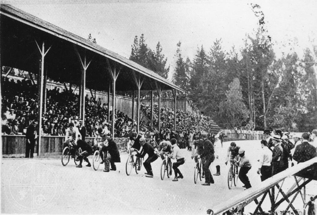 [20] Agricultural Park s Velodrome. Bicycle racing became a popular sport early on.