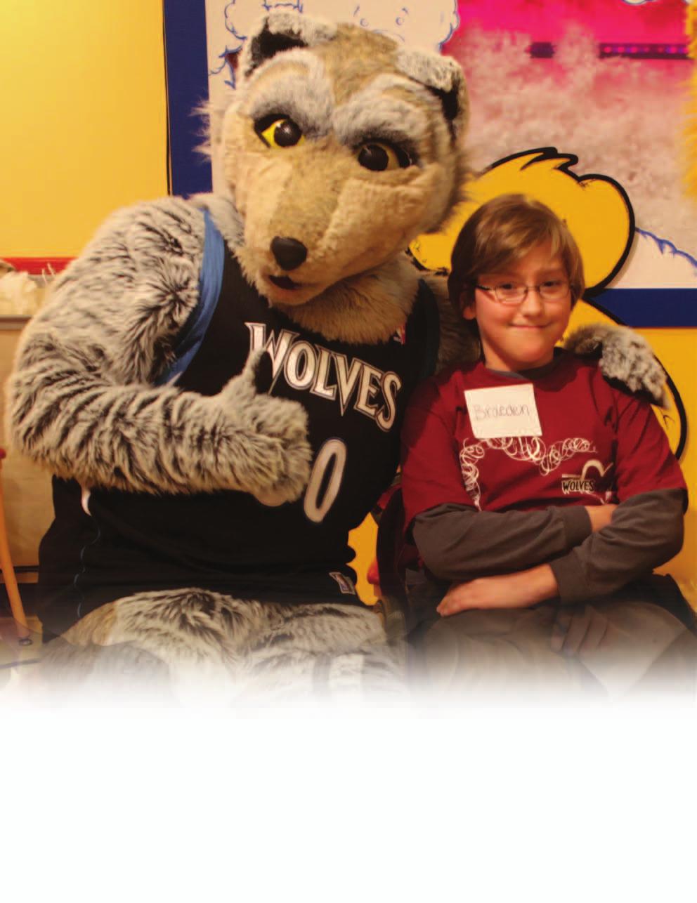 Wolves Care Luke Ridnour and Kosta Koufos visited Children's Hospitals and