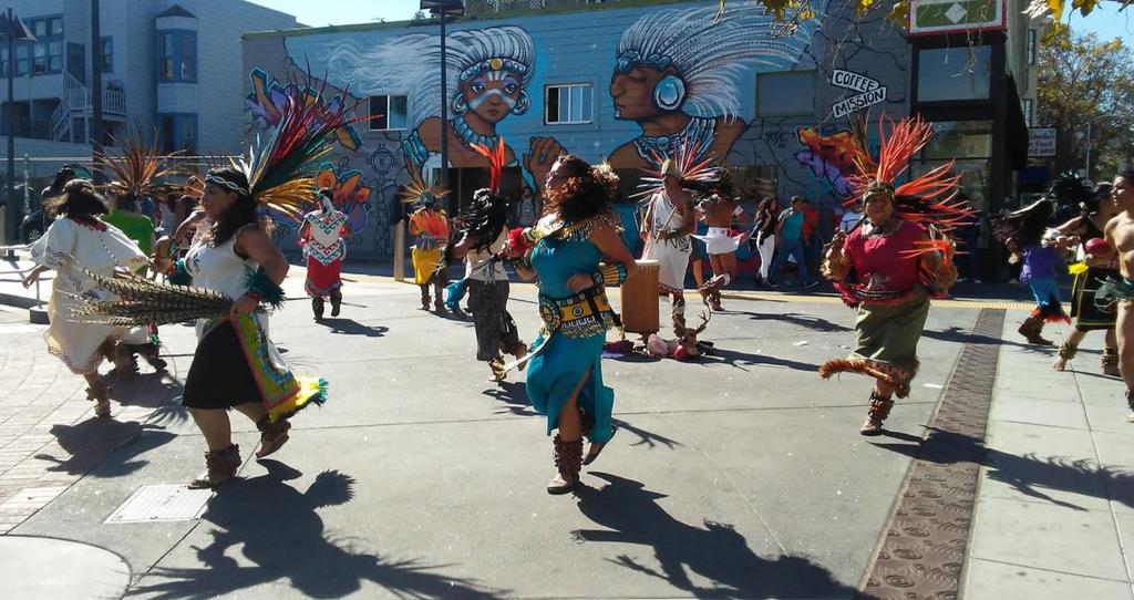 WATER IS LIFE Danza Azteca Xitlalli has been in San Francisco since 1984, promoting Aztec dance and culture, and providing free classes in Aztec dance and music in the Mission District.