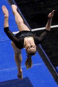 Freshman walk-on Lauren Stephenson won t need many repairs to her routine. In just her third official competition at MU, the Kansas City native nailed her attempt, scoring a career-best 9.