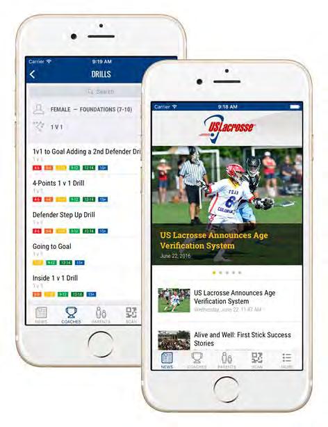 Check out the US Lacrosse Mobile Coach app.