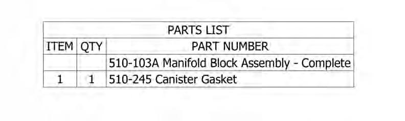 Figure 10-10 510-103A Manifold Block