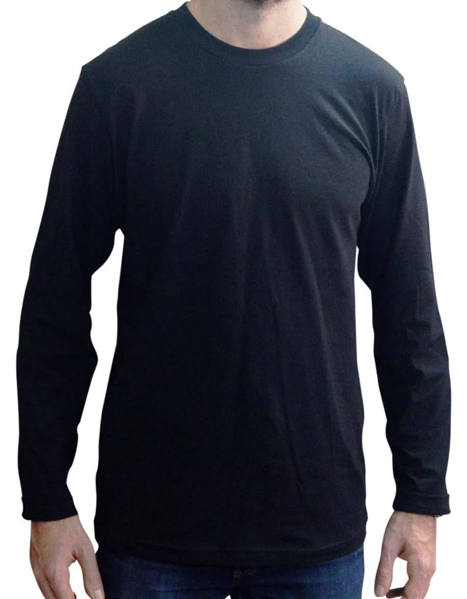 UNISEX Long Sleeve chest Measure the circumference of your chest. Start from 1 inch (2.5 cm) below your underarms. BOTTOM Measure the circumference of your hips.