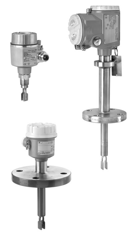 Viscosity up to 0000 mpa s Density from 0.4 g/cm (0.4 SGU) Liquiphant FailSafe is the reliable point level switch for MIN and MAX safety applications up to SIL3.