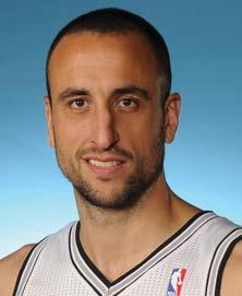 MANU GINOBILI GINOBILI BIO 20 GUARD 6-6 205 HOW ACQUIRED: Second round pick in 1999 NBA Draft, 57th overall selection 2013-14: Appeared in 68 games, starting three, averaging 12.3 points, 4.