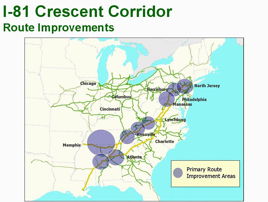 Group, which was commissioned by the Intermodal Center, indicated domestic rail volume between Huntsville and the Northeast U.S. would grow substantially between 2000 and 2025.