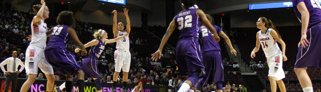 2014 - FIRST ROUND The Gonzaga University women s basketball earned their sixth-straight bid to the NCAA Tournament, and seventh time in the last eight seasons.