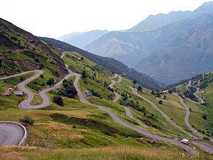 It is not a very difficult climb with only the last 8km offering any significant gradient and the scenery is very beautiful. Col D'Aspin 1489m (779m height gain) 12km average 6.5% (max 10.