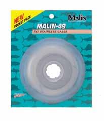 Malin - 9 is an excellent choice for making leaders, trolling planers, deep dropping, hook rigs, as well as, a variety of uses in marine applications.