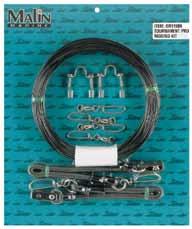 Halyard 2 Inside Halyard Shock Cord & Pulley SS Eye Strap Crimp Sleeve 6 Snap Swivel No Release Clips 2 6 1 6 6 6 OR81BK The