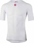 wicking fabric Minimalist lightweight construction Reduced seams for maximum comfort 001 WHITE PRO MESH SLEEVELESS 4517026 SIZES: XS-2XL WEIGHT: 50g (Large) 15-25 C / 59-77 F 3D mesh fabric for