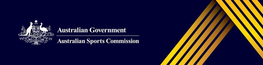 Message from the Australian Sports Commission The Australian Sports Commission (ASC) congratulates our National Sporting Organisations (NSOs) on their achievements this year.