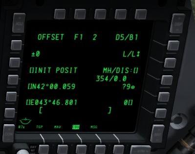 Press the OSET key on the CDU. The MFCD will show this: The Offset Page needs you to tell it what the initial point is, and then give it the location of the point you want to go to.