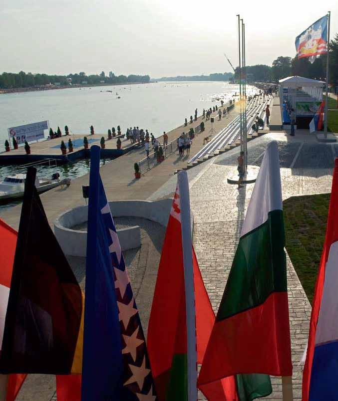 Ada Ciganlija Regatta Course is situated on Sava Lake, in the very heart of the City of Belgrade, only 5 km from the city center.
