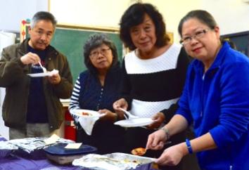 Iron Chef judges from left: Larson Chow,Sham Gee, Janice Chew,Shirley Shing(coordinator) Turkey & much more for all the