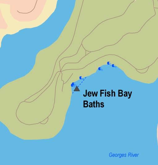 Sydney Region Southern Sydney (Sutherland and Southern Harbours) Jew Fish Bay Baths Beach Suitability Grade: G.