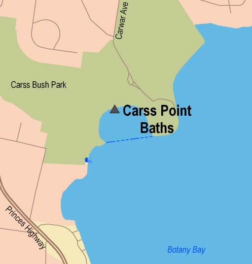 Sydney Region Southern Sydney (Sutherland and Southern Harbours) Carss Point Baths Beach Suitability Grade: G.