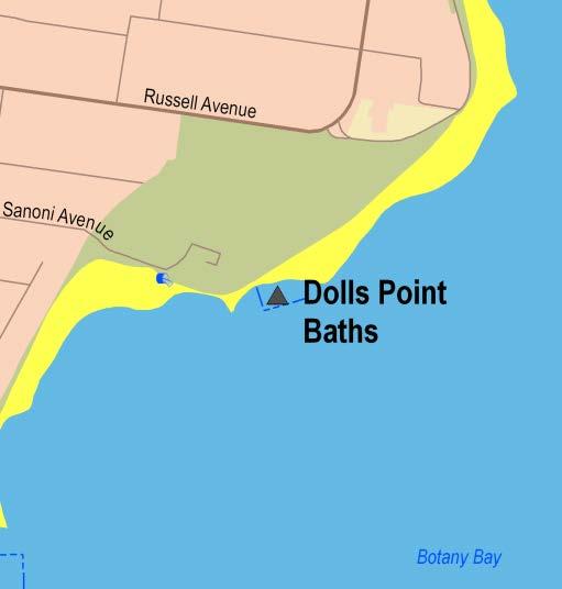 Sydney Region Southern Sydney (Sutherland and Southern Harbours) Dolls Point Baths Beach Suitability Grade: G.