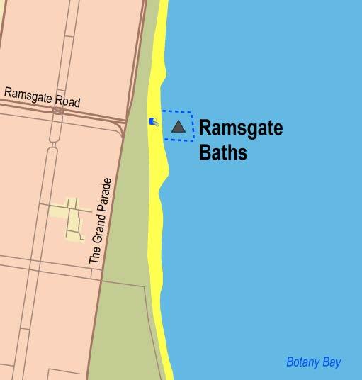 Sydney Region Southern Sydney (Sutherland and Southern Harbours) Ramsgate Baths Beach Suitability Grade: G.